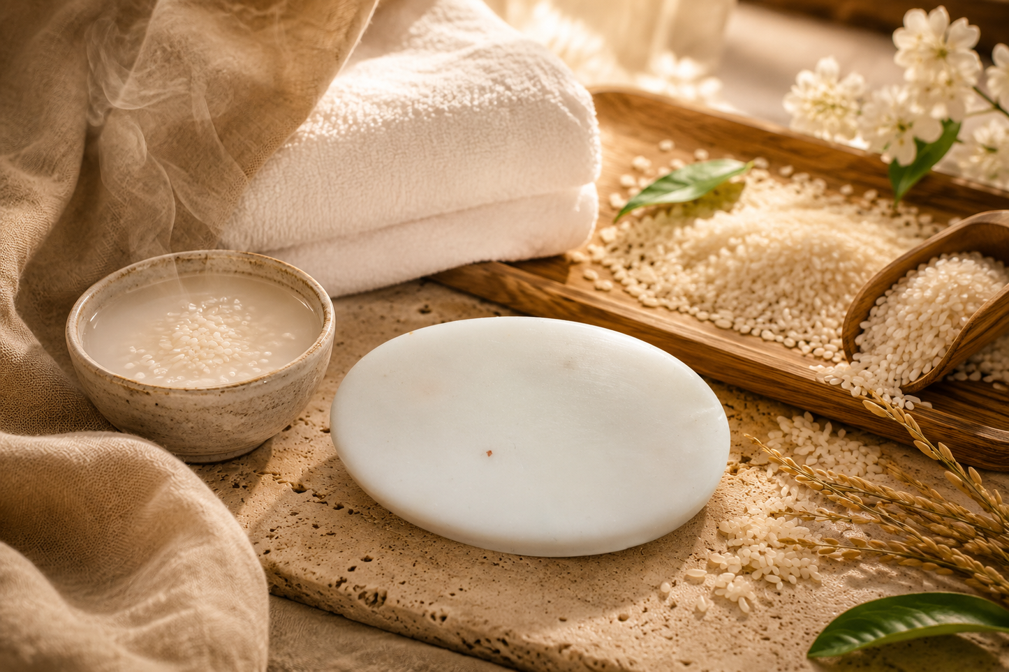 Rice Soap for Face & Body | Brightening & Gentle Cleansing Skincare Bar