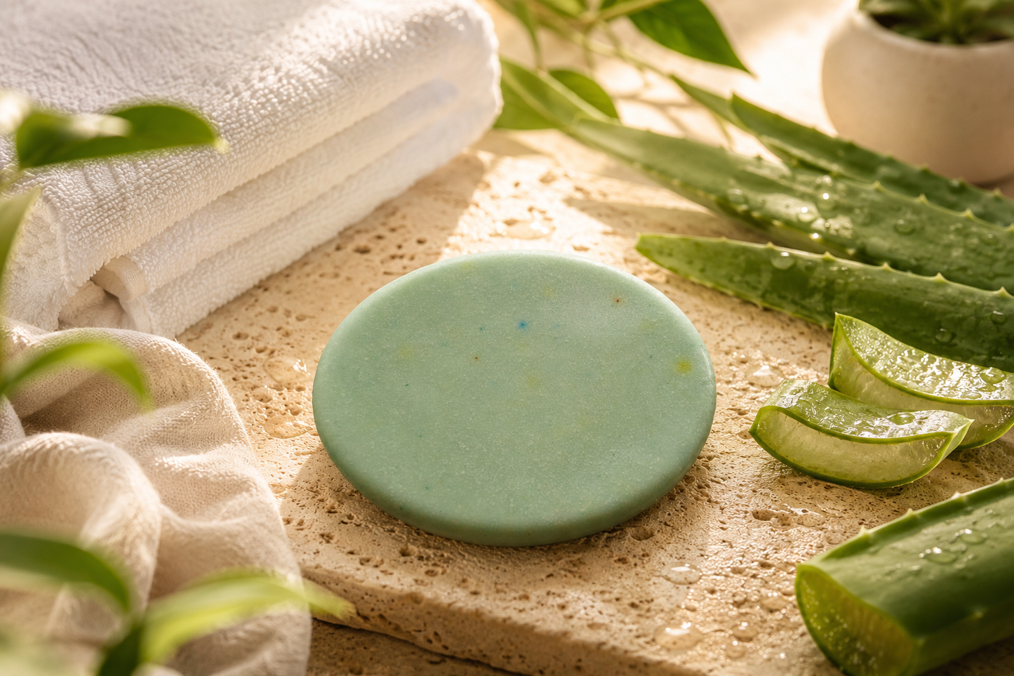 Aloe Vera Soap for Face & Body | Hydrating, Soothing & Gentle Cleansing Bar